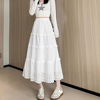 y2k レースワンピース balletcore coquette lolita Amazon.com: Y2K Coquette Ruffles Flared Long Skirt Women's